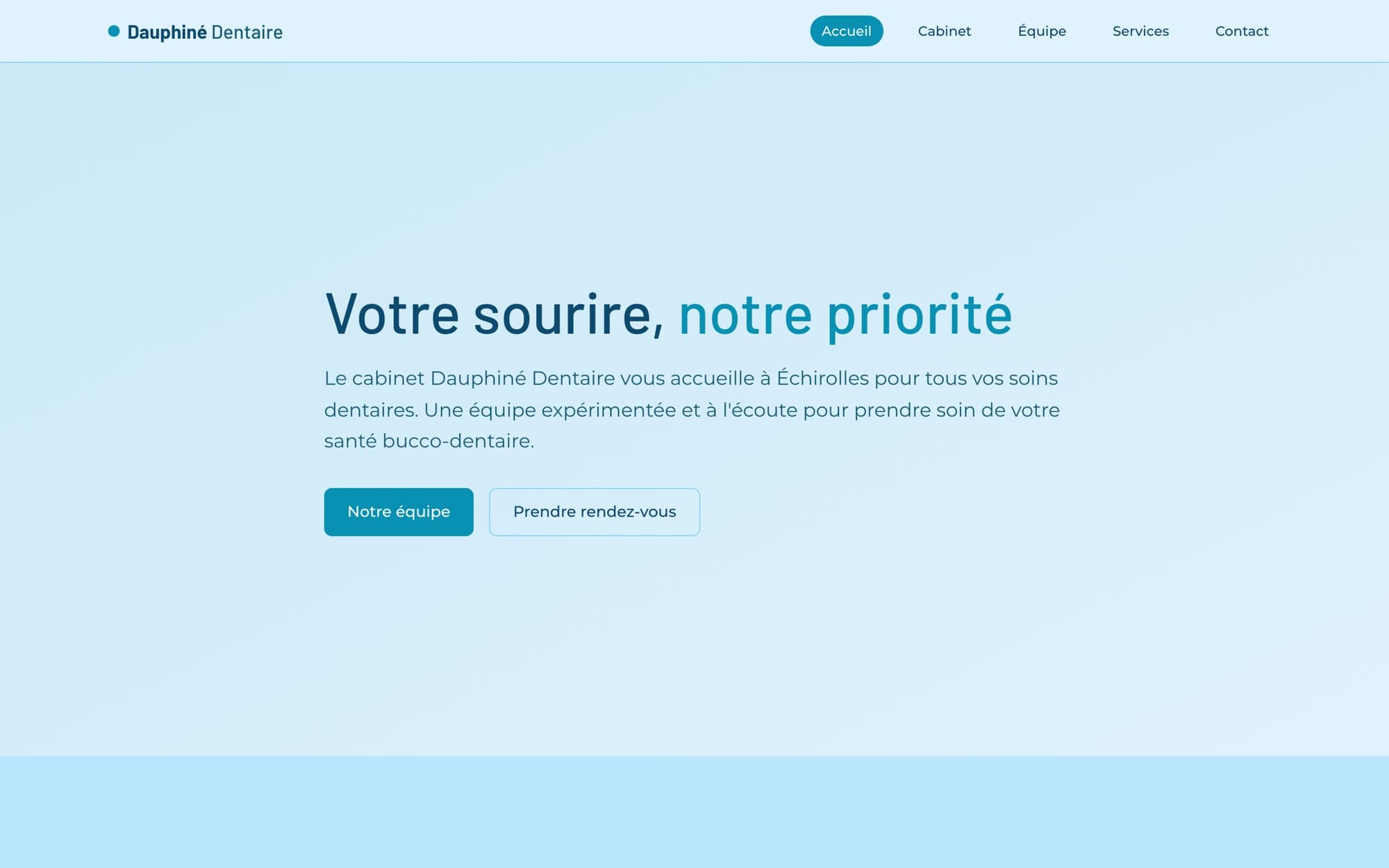 Le site de Dauphiné Dentaire